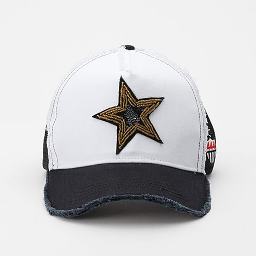 ヨシノリコタケ帽子星スパンコール&ビーズ キャップ（ホワイト・白） | ヨシノリコタケ444-YOSHINORI KOTAKE公式帽子 通販