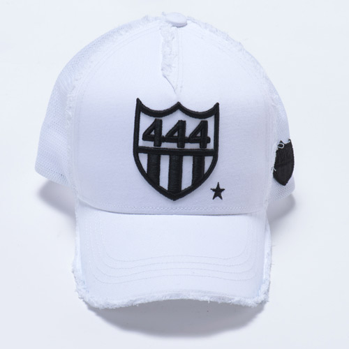 ヨシノリコタケ定番キャップ ホワイト＆ホワイト帽子 ナンバー444番（白）