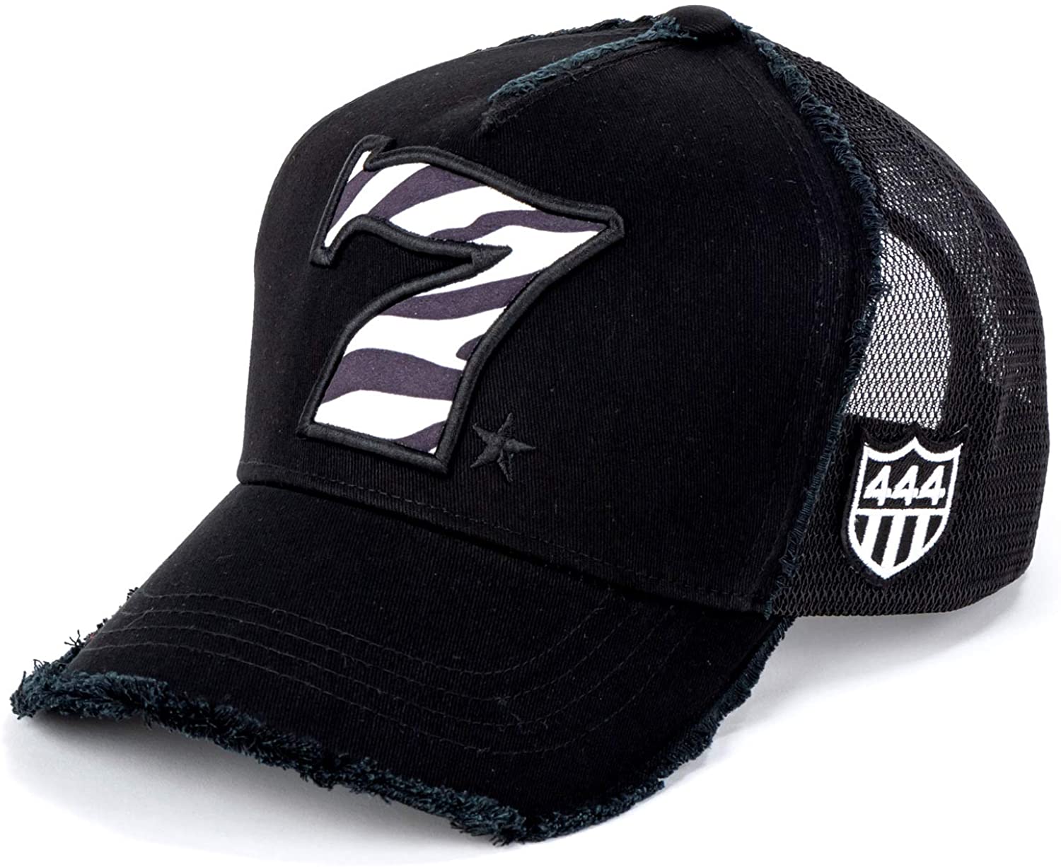 ヨシノリコタケ 2020SS ゼブラ ナンバー7 帽子（黒）