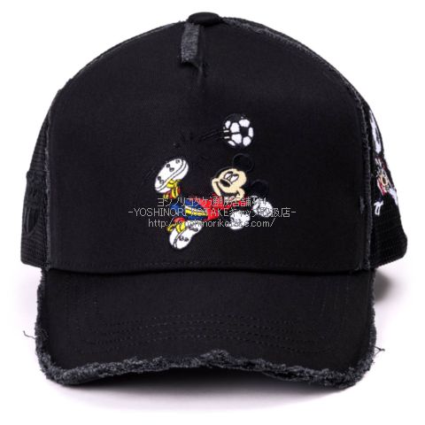 ヨシノリコタケ 帽子 ディズニー サッカー キャラクター キャップ-2024AW