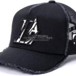 ヨシノリコタケ 帽子 ”LA” Los Angeles モノクロ レオパードロゴ キャップ-2026SS