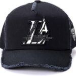 ヨシノリコタケ 帽子 ”LA” Los Angeles モノクロ レオパードロゴ キャップ-2026SS