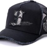 ヨシノリコタケ 帽子 ナンバー3 スネーク柄エンブレム キャップ-2026SS