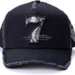 ヨシノリコタケ 帽子 ナンバー7 スネーク柄エンブレム キャップ-2026SS