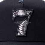 ヨシノリコタケ 帽子 ナンバー7 スネーク柄エンブレム キャップ-2026SS