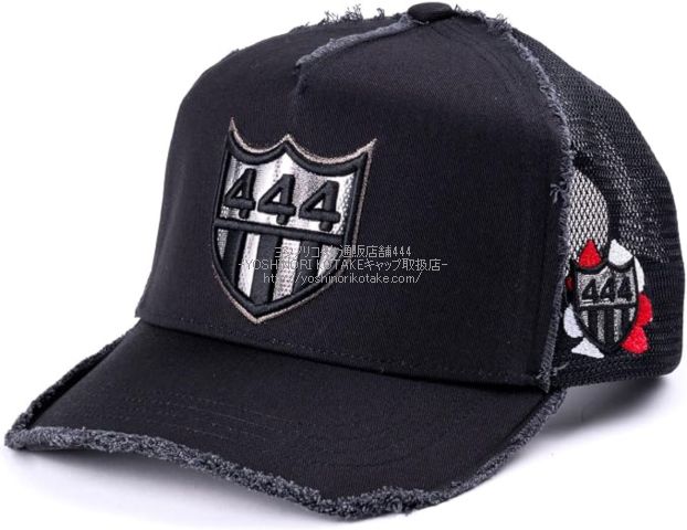 ヨシノリコタケ 帽子 シルバー444エンブレム キャップ-2026AW